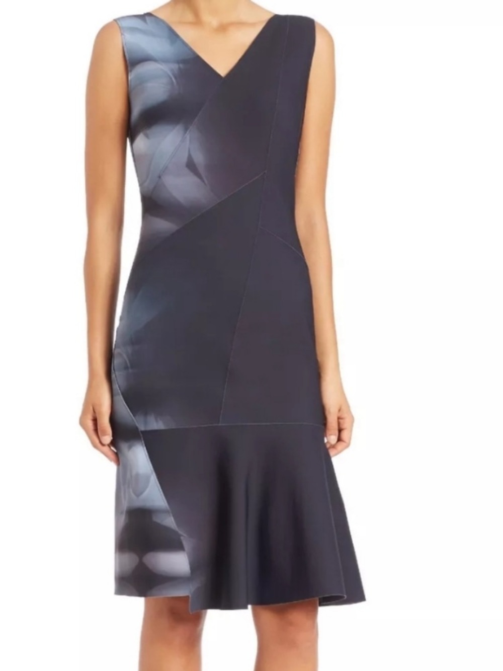 Elie Tahari Jadyn' Sleeveless Flare Hem Sheath size 4